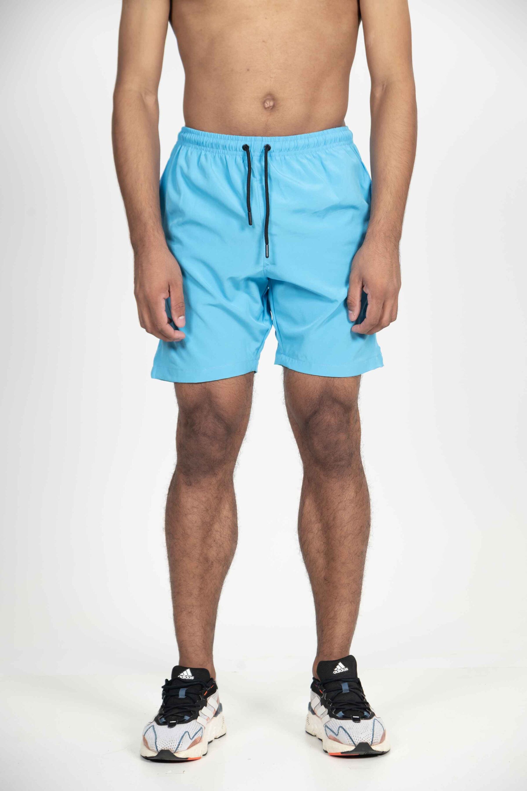 Bermuda shorts Dry-FIT Tech Comfort masculina azul turquesa, ideal para atividades esportivas e uso casual.