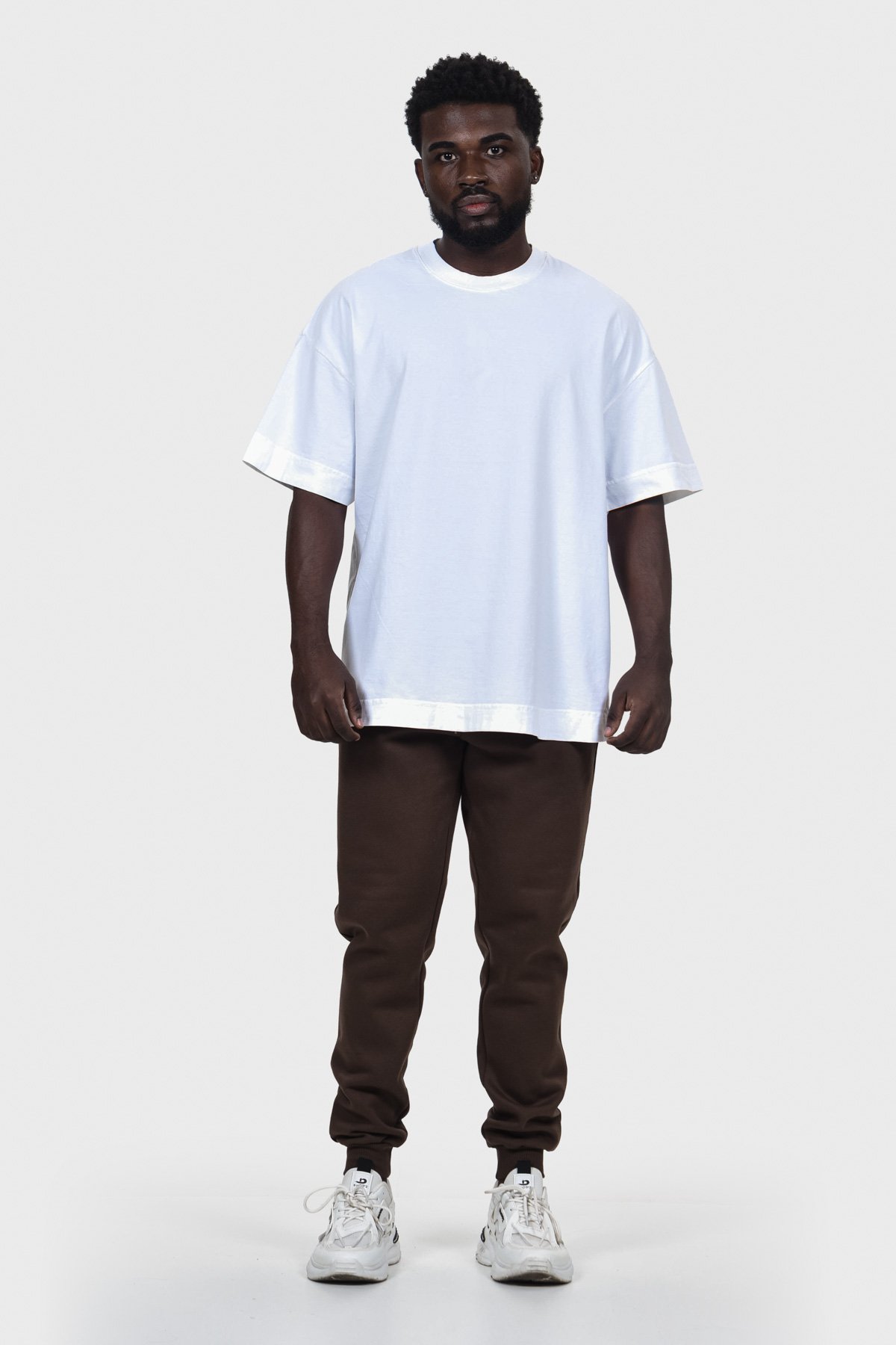 Camiseta Oversized Ample Básica | Off White Brand Liso