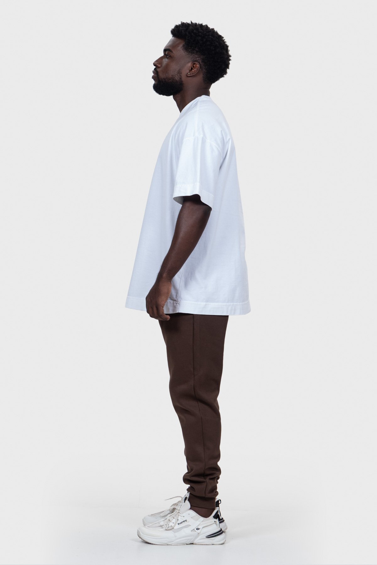 Camiseta Oversized Ample Básica | Off White Brand Liso