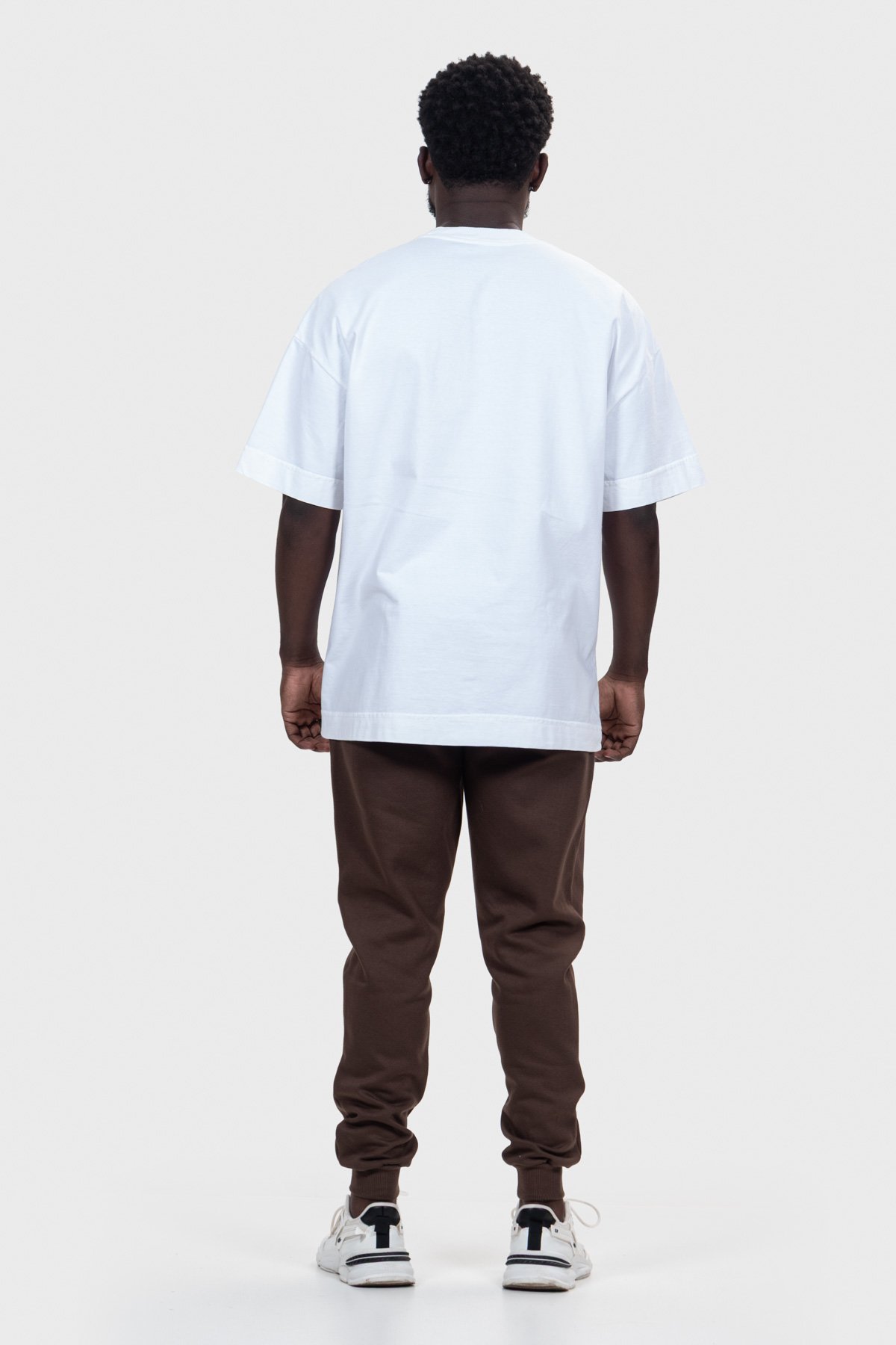 Camiseta Oversized Ample Básica | Off White Brand Liso - Imagem 3