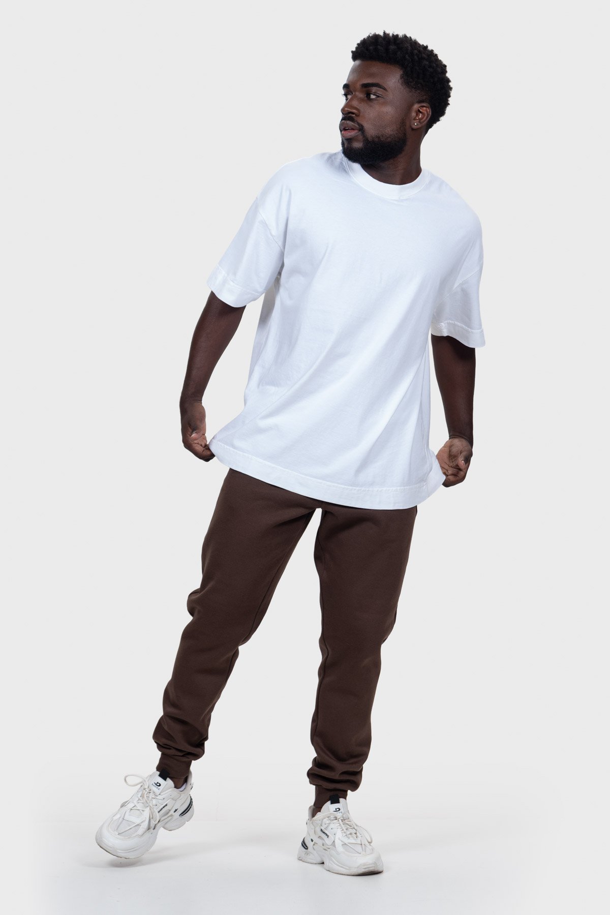 Camiseta Oversized Ample Básica | Off White Brand Liso - Imagem 6
