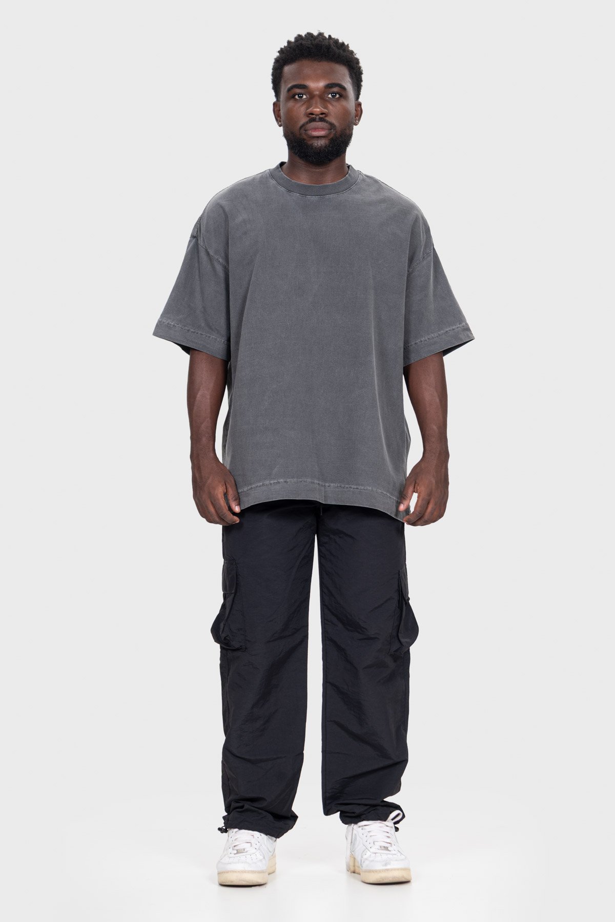 Camiseta Oversized Ample Básica | Chumbo Brand Liso - Imagem 6