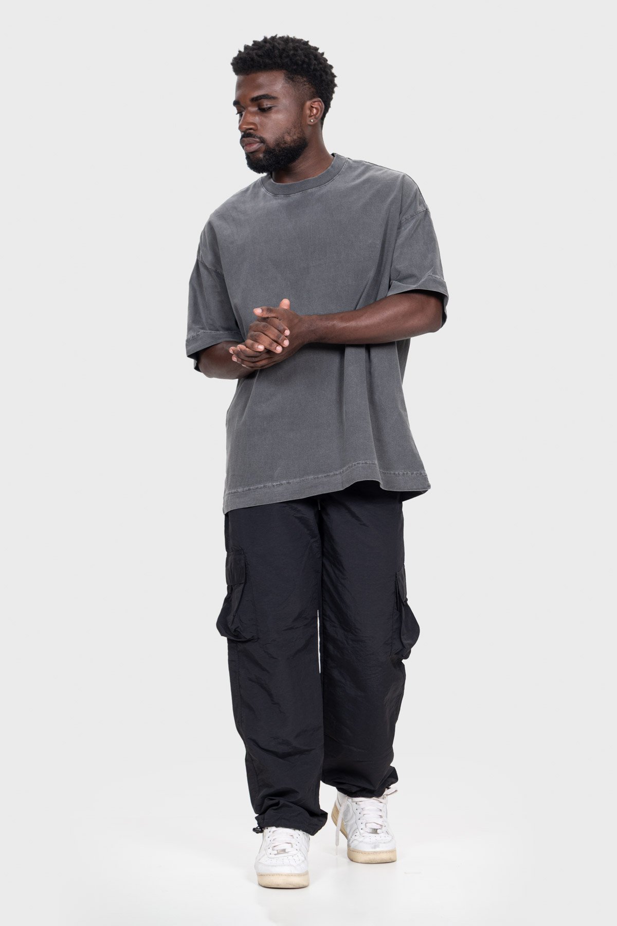 Camiseta Oversized Ample Básica | Chumbo Brand Liso - Imagem 9