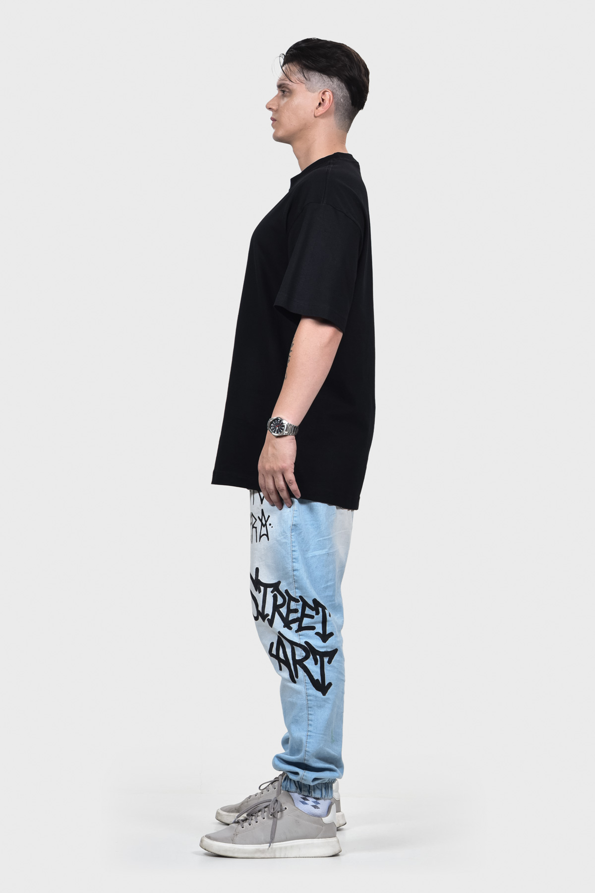 Camiseta Oversized Everyday Básica | Preta Brand Liso