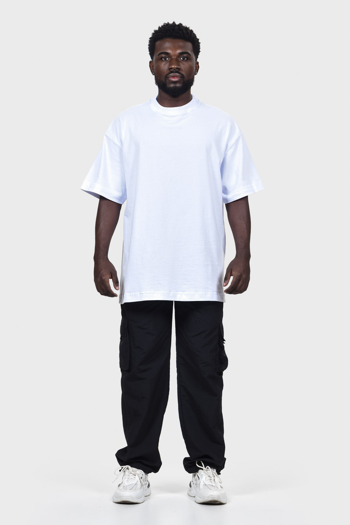 Camiseta Oversized Everyday Básica | Branca Brand Liso - Imagem 3