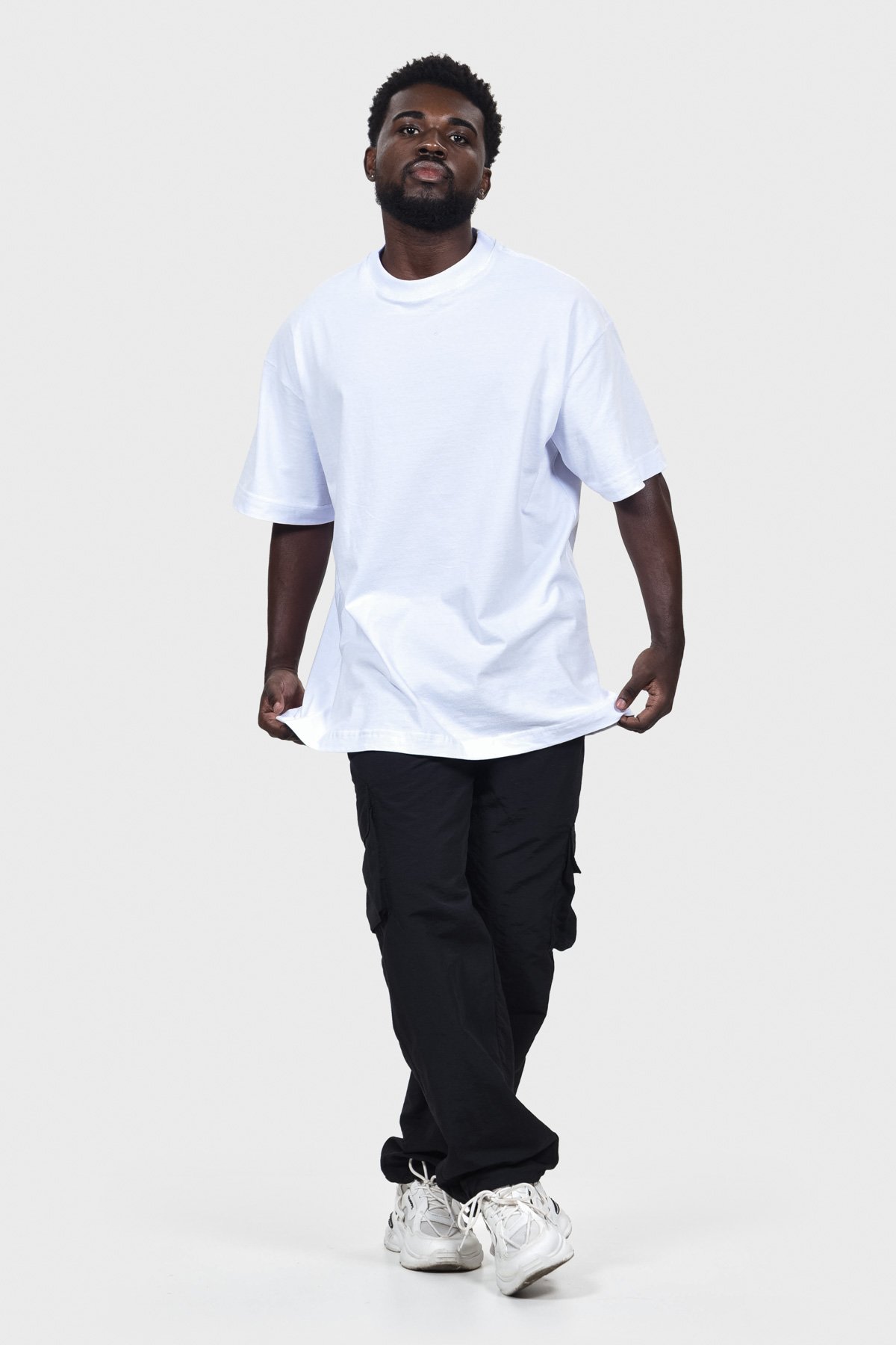 Camiseta Oversized Everyday Básica | Branca Brand Liso - Imagem 8
