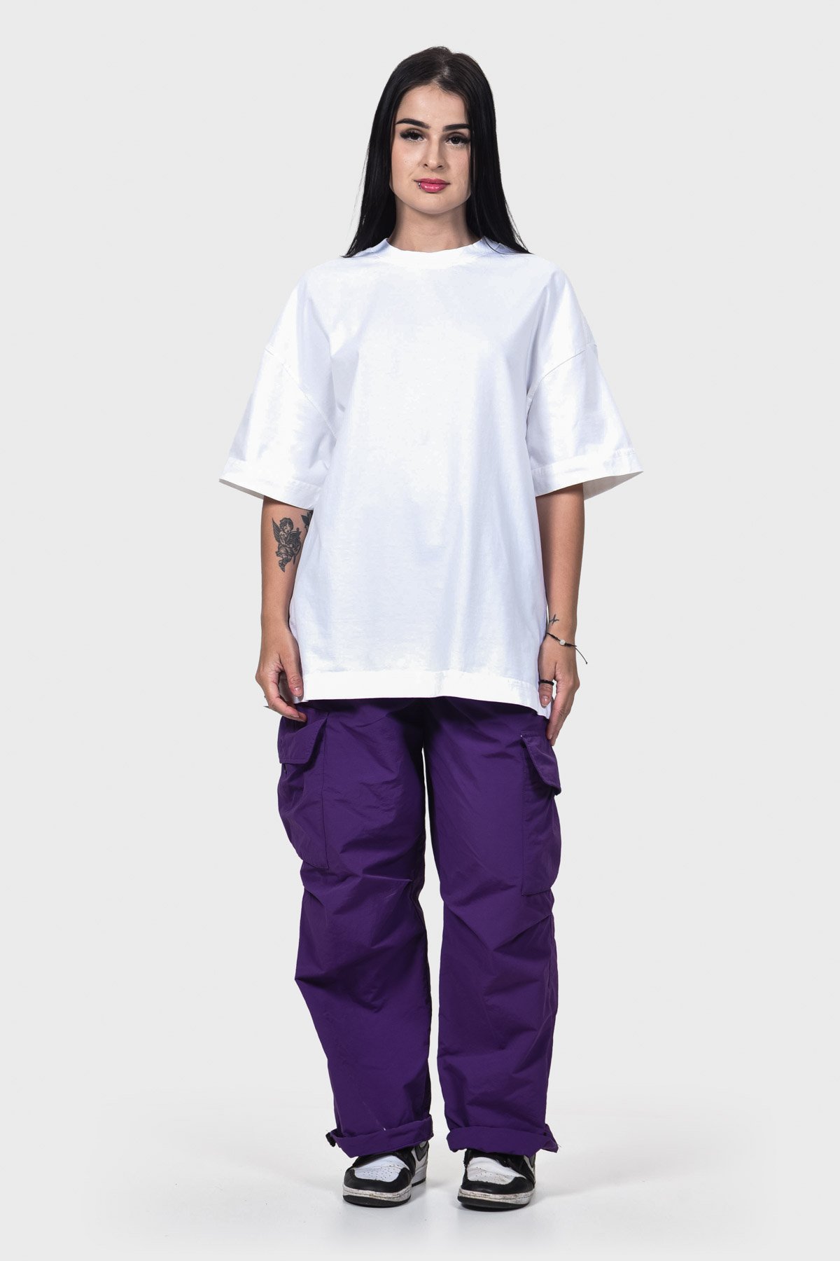 Camiseta Oversized Everyday Básica | Branca Brand Liso