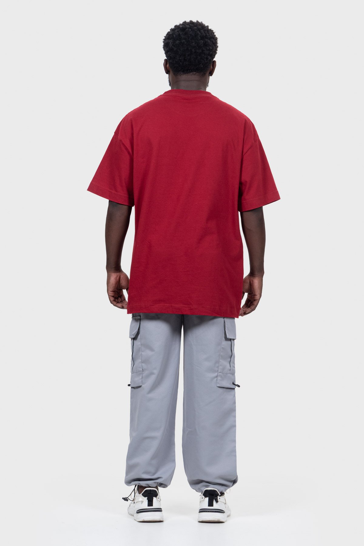 Camiseta Oversized Everyday Básica | Vermelha Brand Liso - Imagem 3
