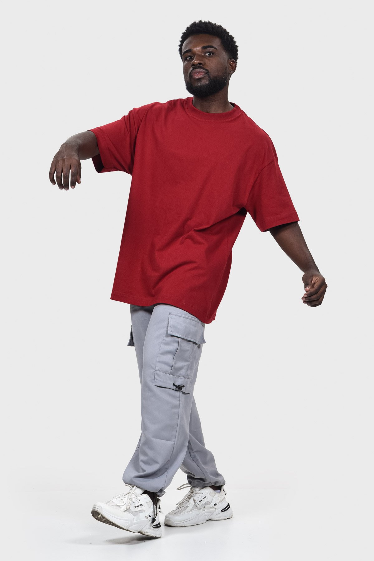 Camiseta Oversized Everyday Básica | Vermelha Brand Liso - Imagem 5