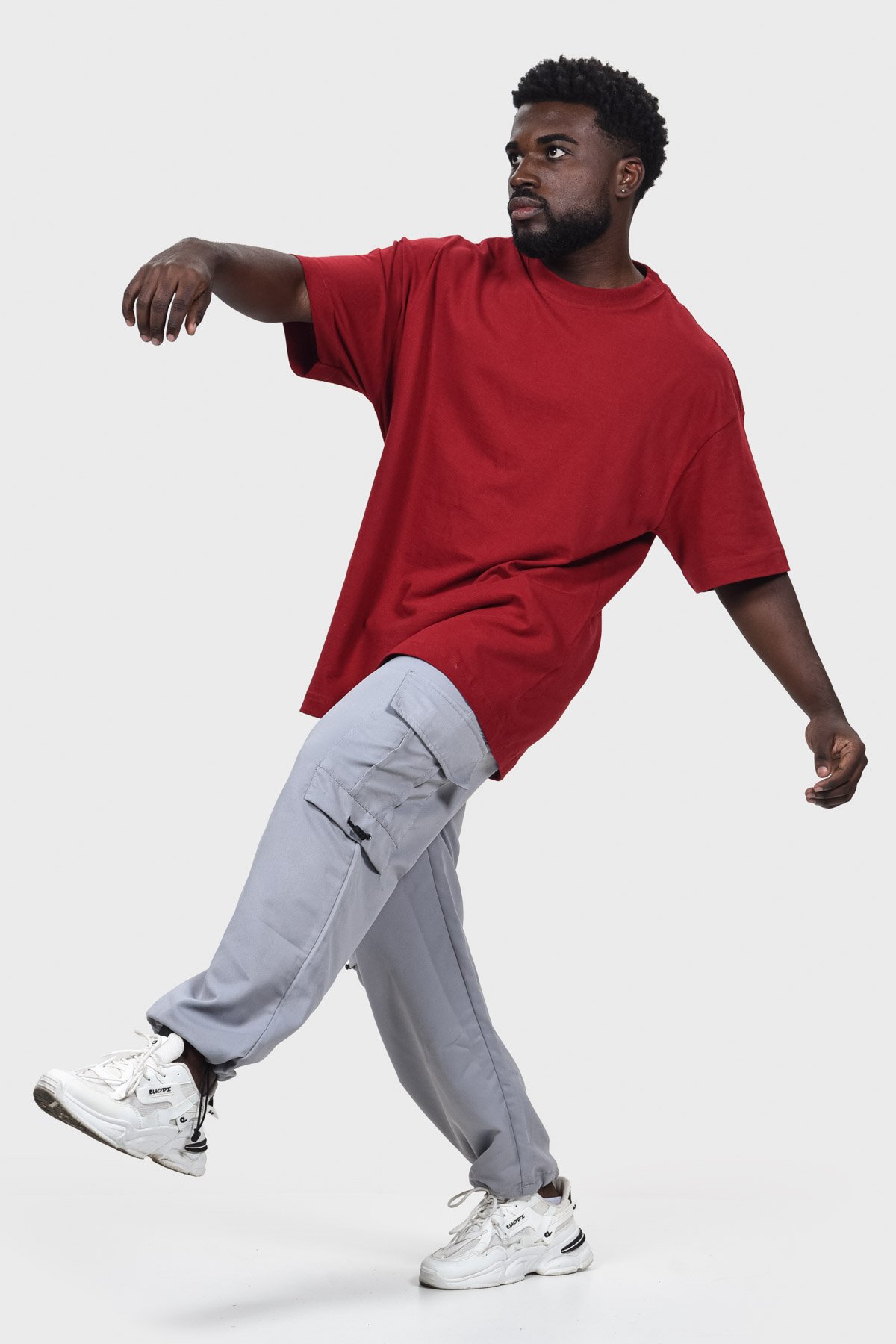 Camiseta Oversized Everyday Básica | Vermelha Brand Liso - Imagem 6