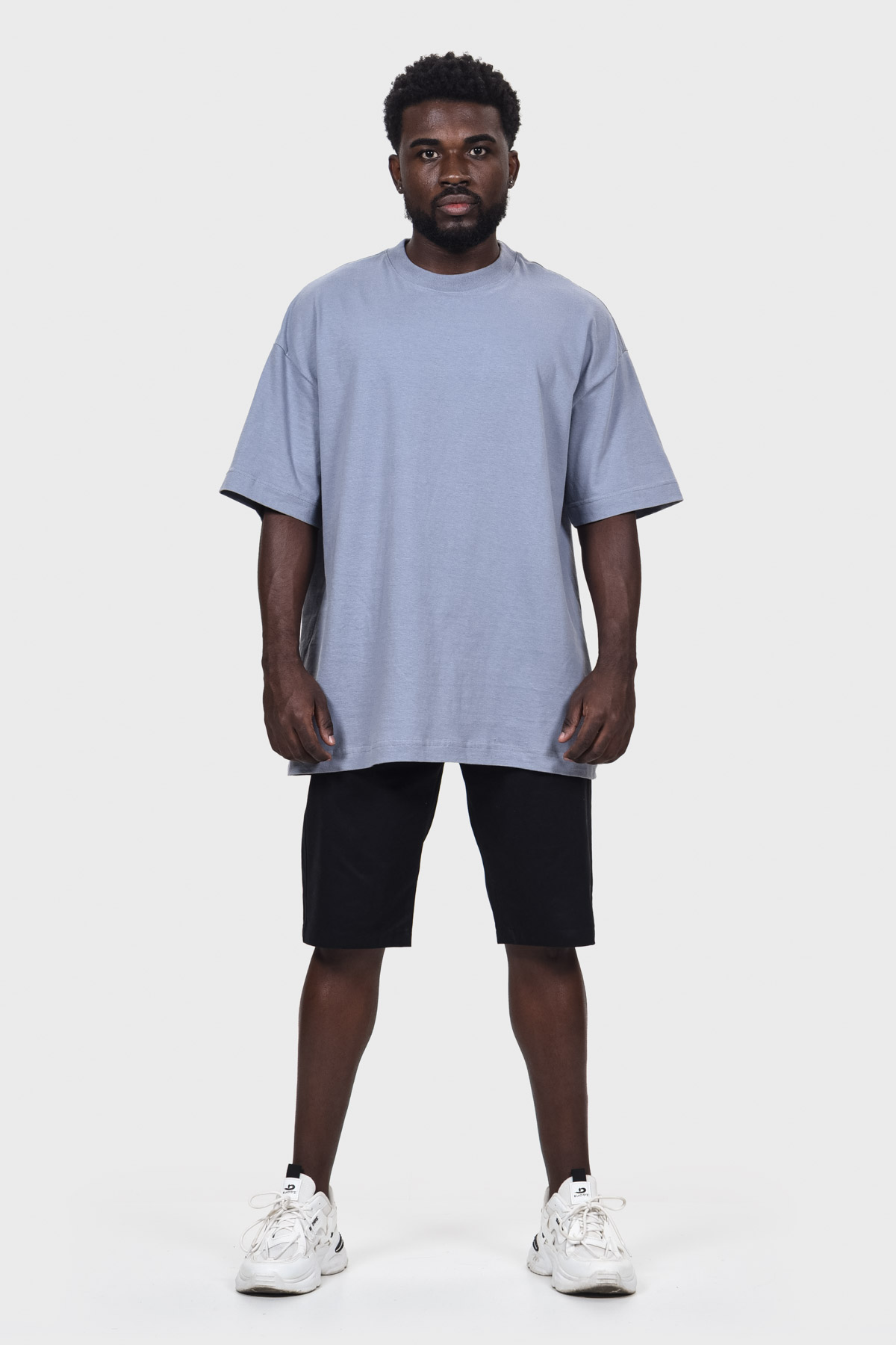Camiseta Oversized Everyday Básica | Cinza Brand Liso