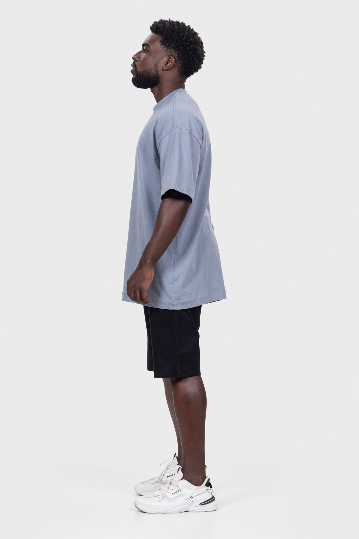 Camiseta Oversized Everyday Básica | Cinza Brand Liso