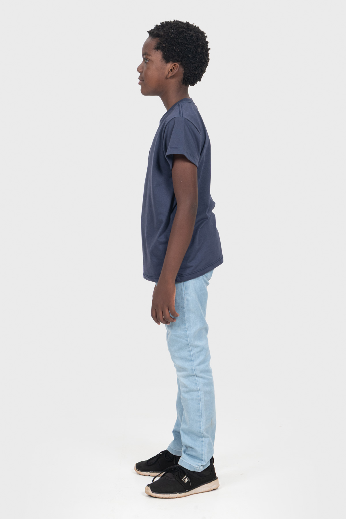 Camiseta Infantil Básica | Azul Marinho Brand Liso