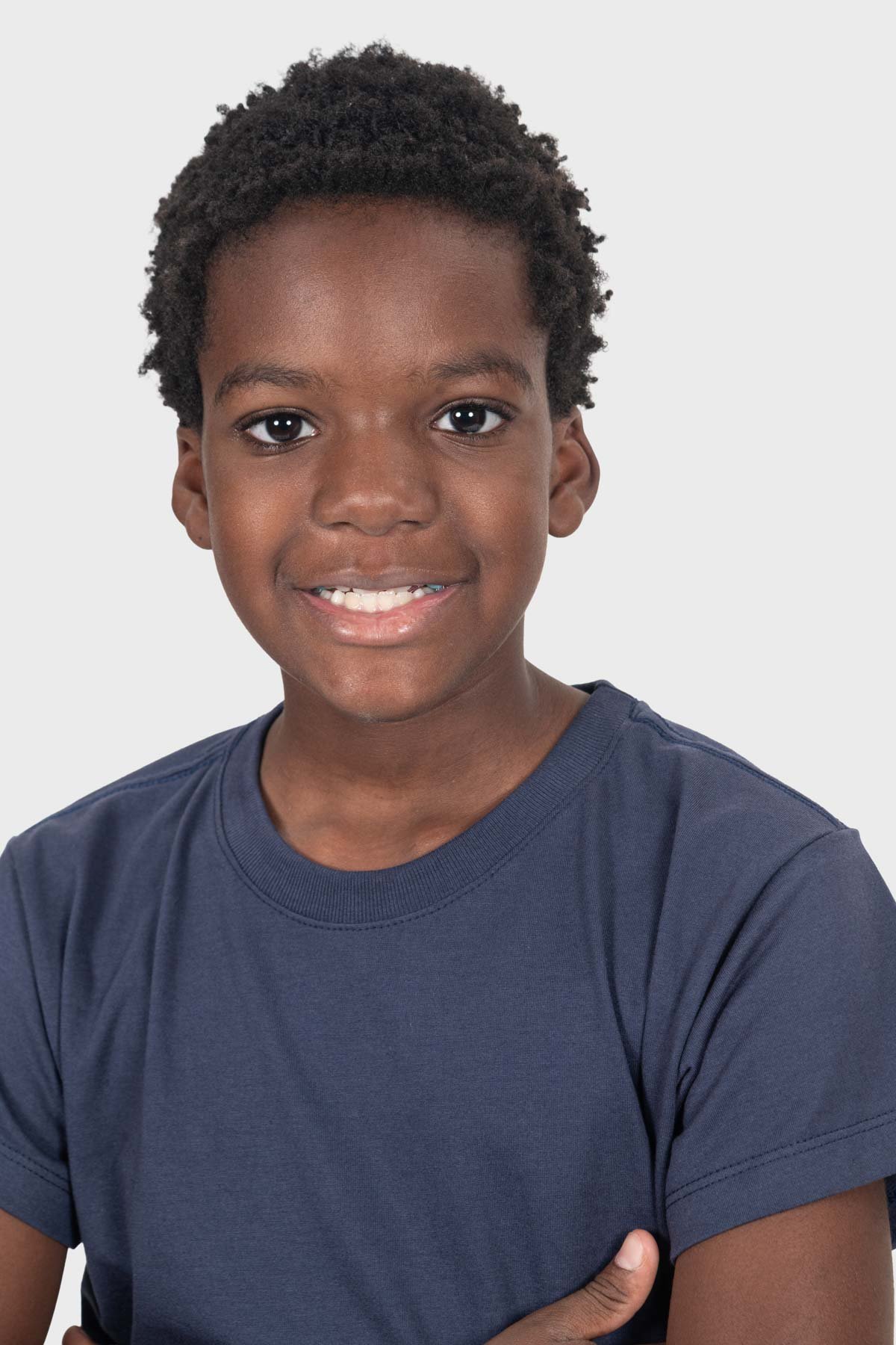 Camiseta Infantil Básica | Azul Marinho Brand Liso - Imagem 7