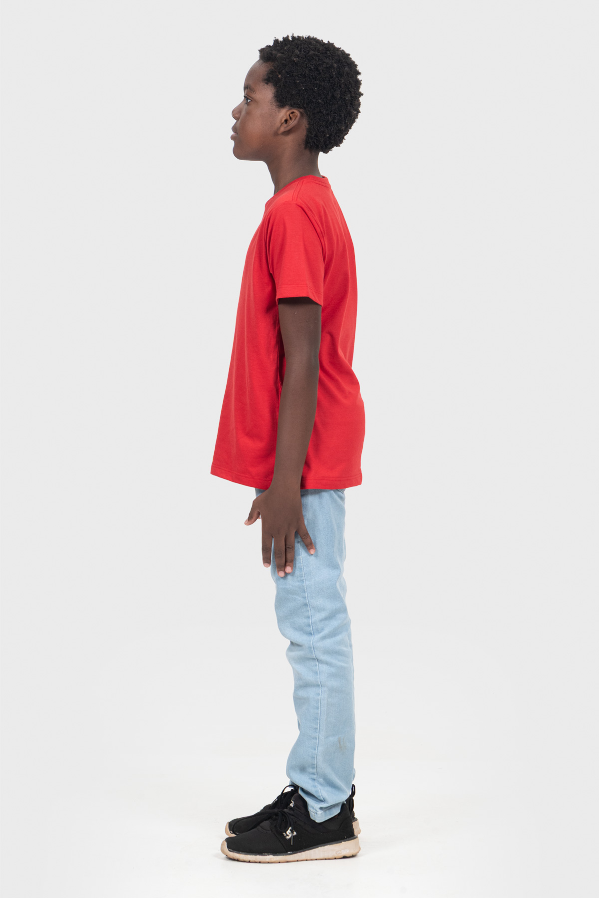 Camiseta Infantil Básica | Vermelha Brand Liso - Imagem 2