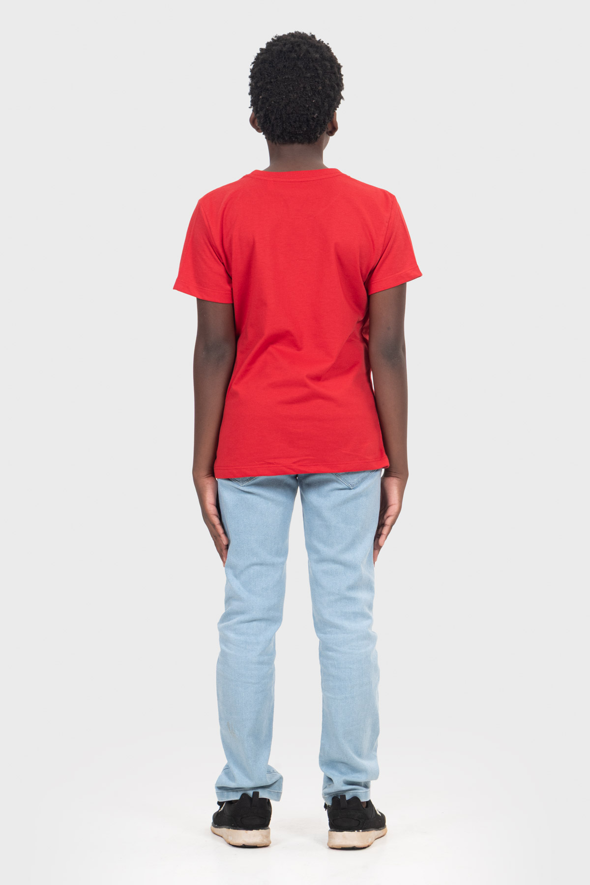 Camiseta Infantil Básica | Vermelha Brand Liso - Imagem 3