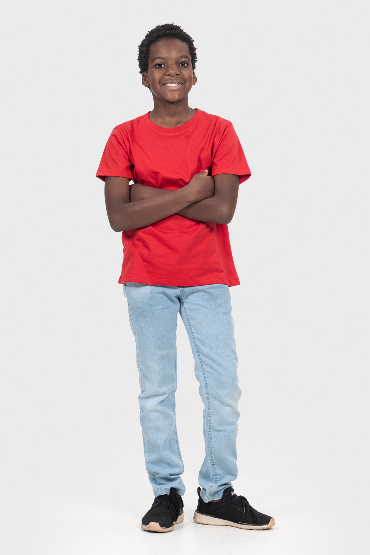 Camiseta Infantil Básica | Vermelha Brand Liso - Imagem 4