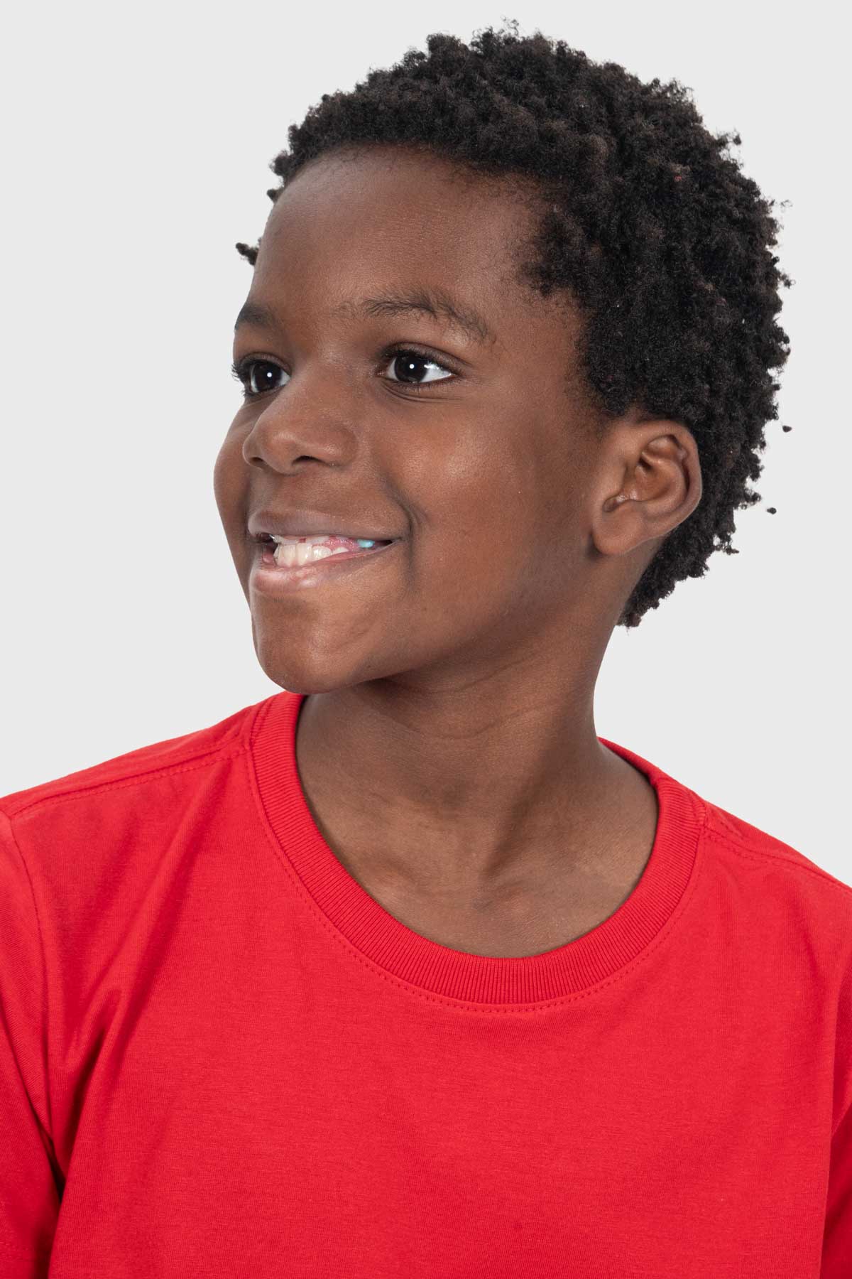 Camiseta Infantil Básica | Vermelha Brand Liso - Imagem 5