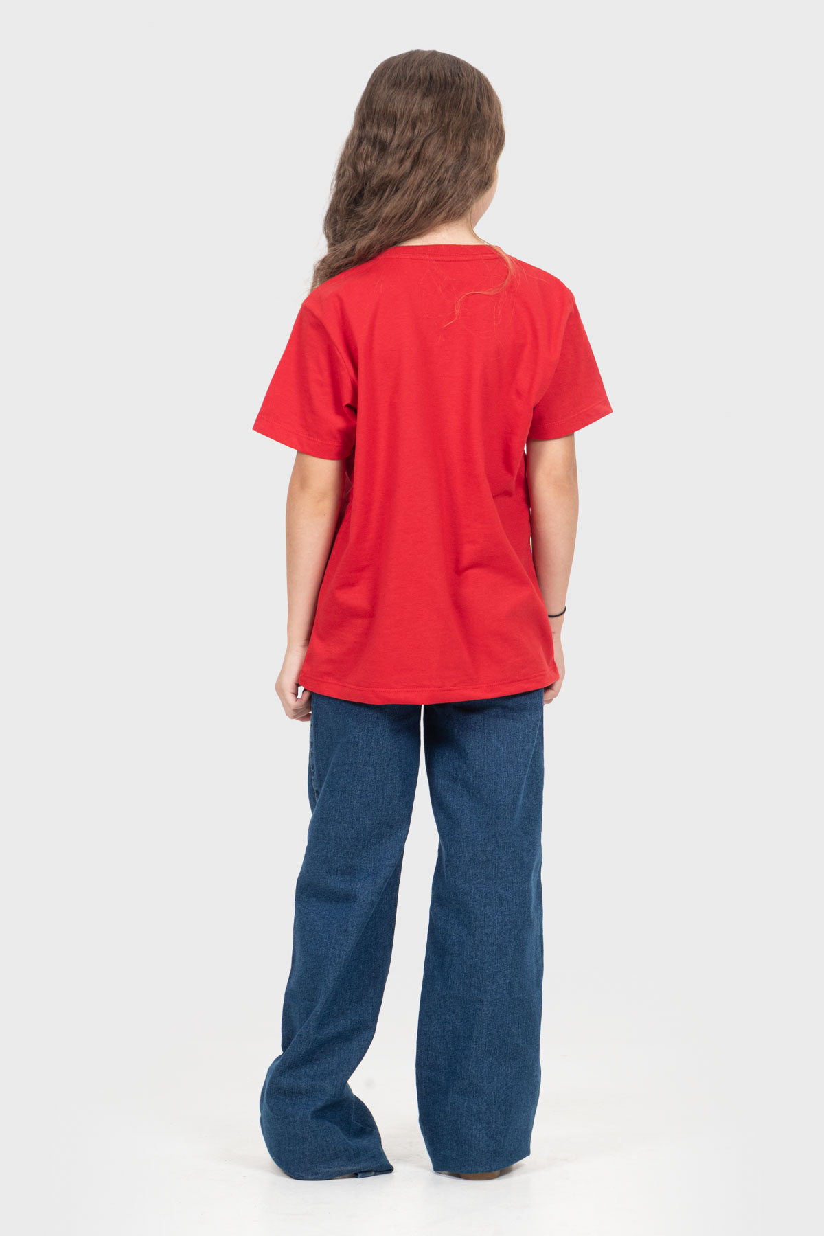 Camiseta Infantil Básica | Vermelha Brand Liso - Imagem 8