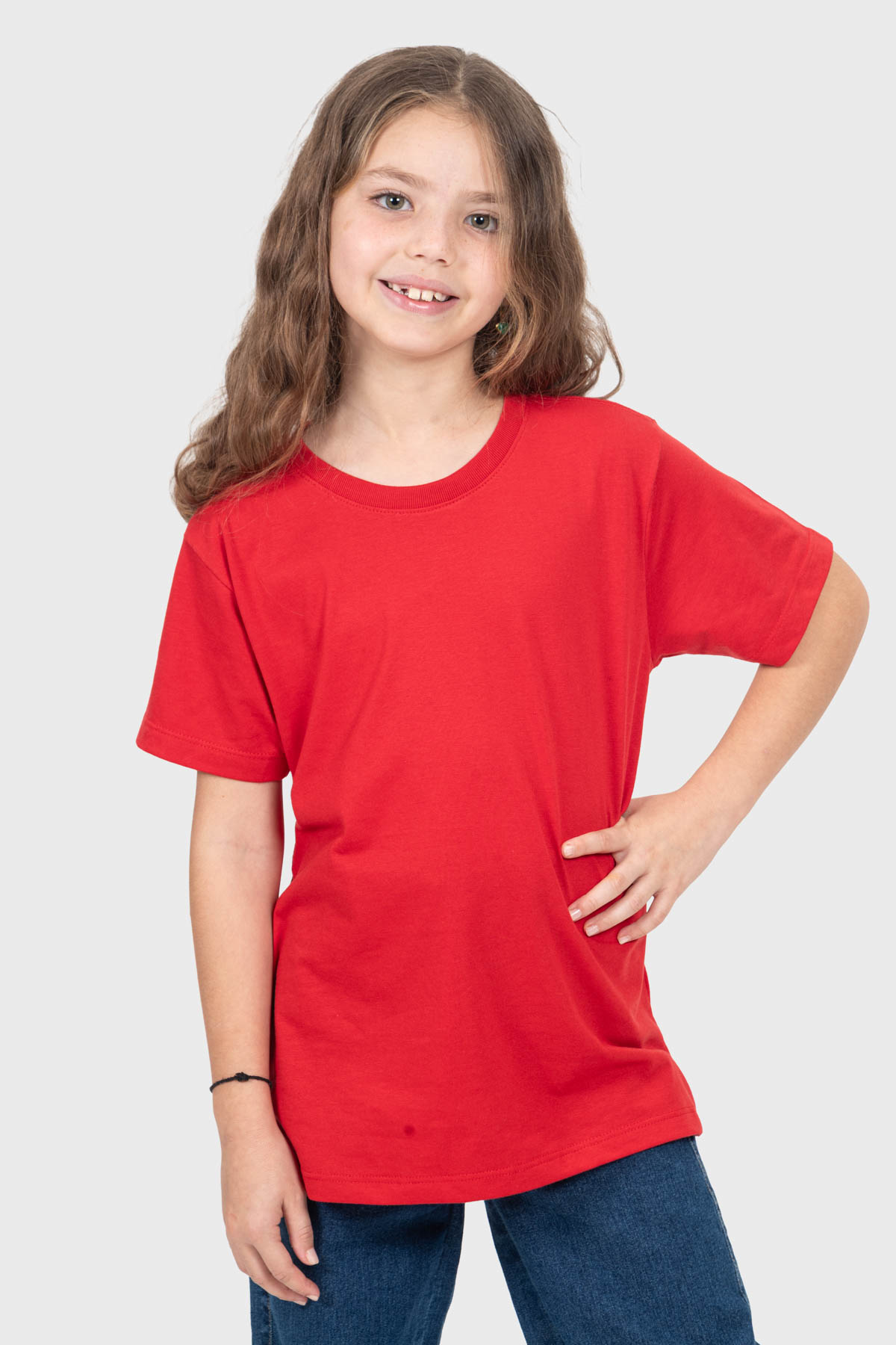 Camiseta Infantil Básica | Vermelha Brand Liso - Imagem 9