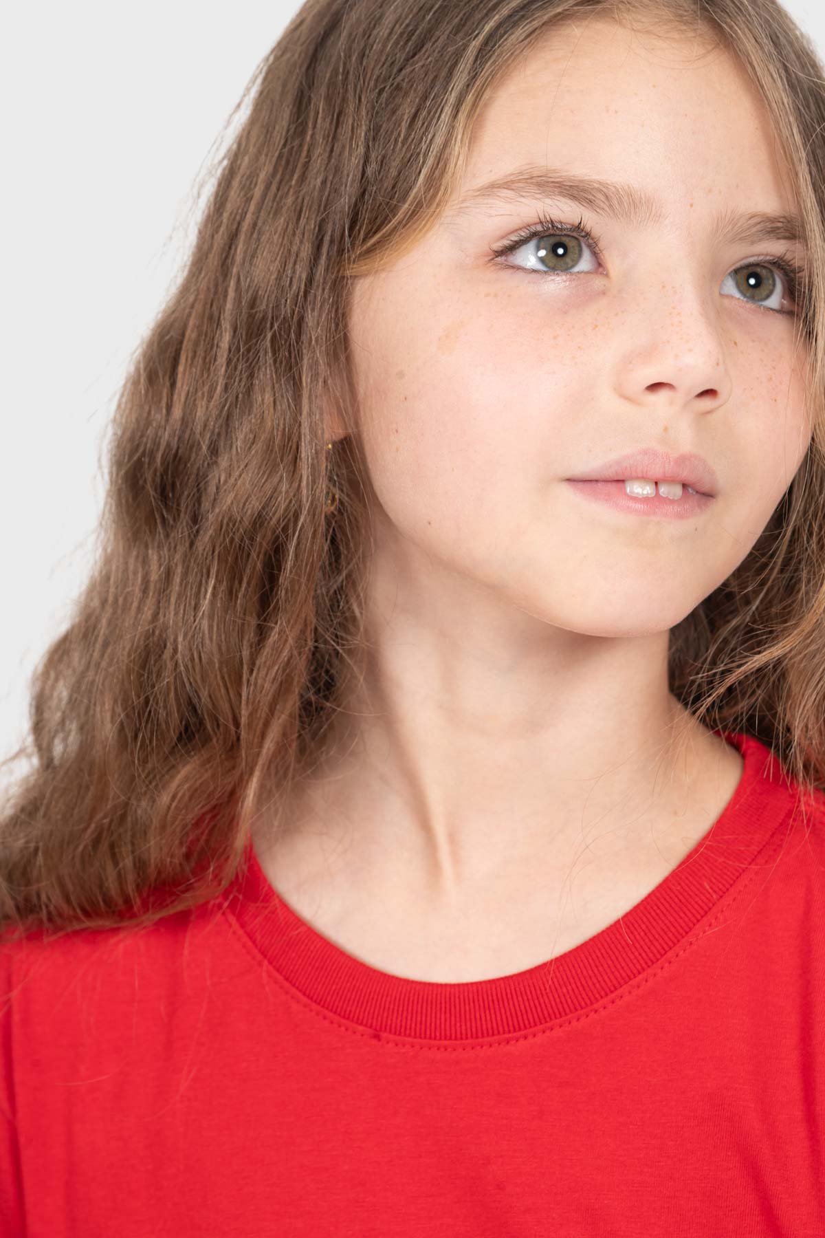 Camiseta Infantil Básica | Vermelha Brand Liso - Imagem 10