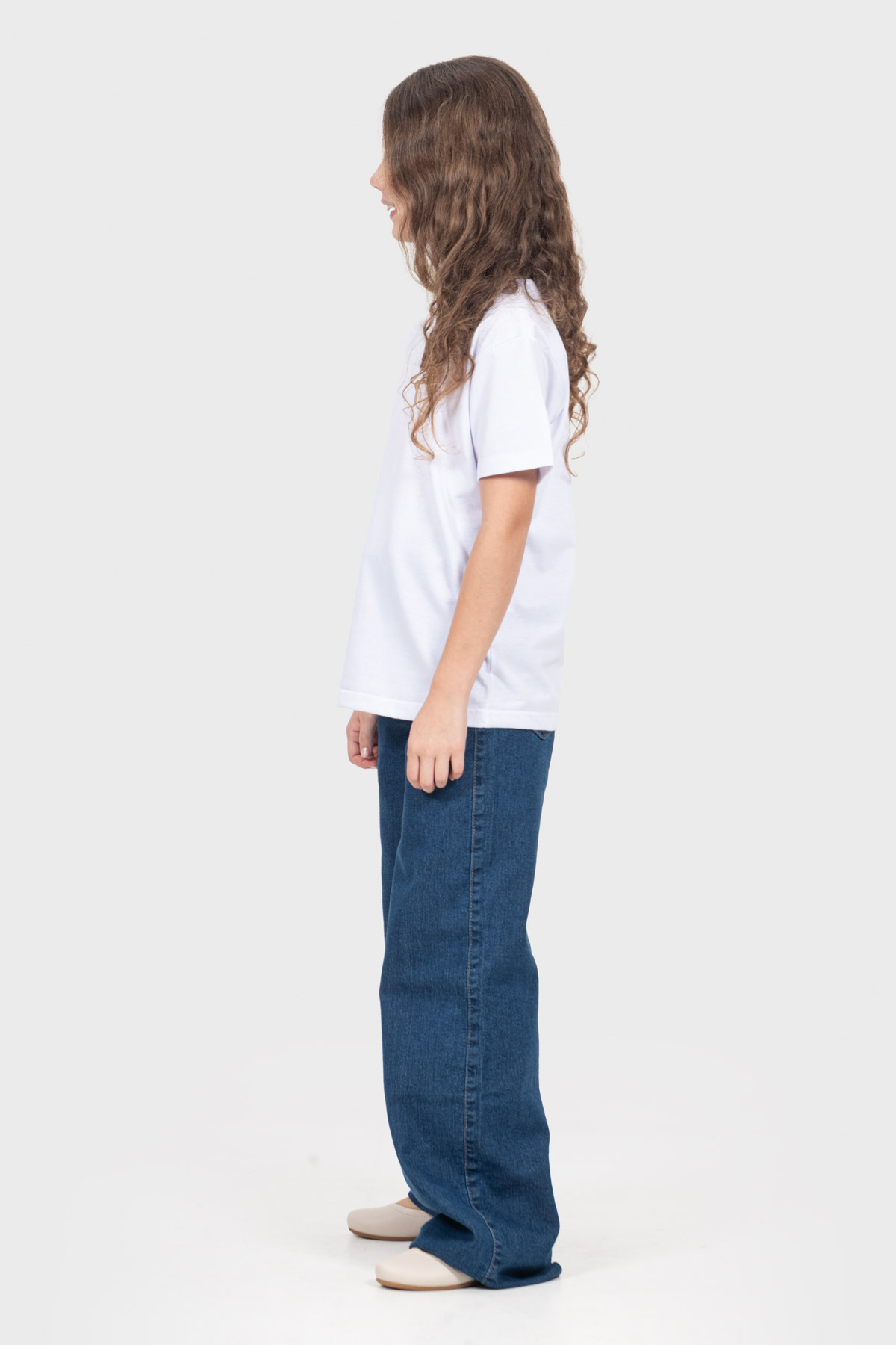 Camiseta Infantil Básica | Branca Brand Liso