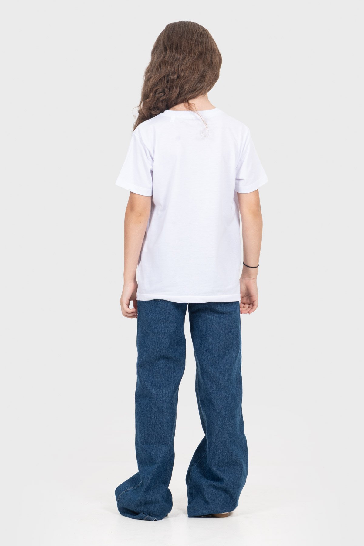 Camiseta Infantil Básica | Branca Brand Liso - Imagem 3