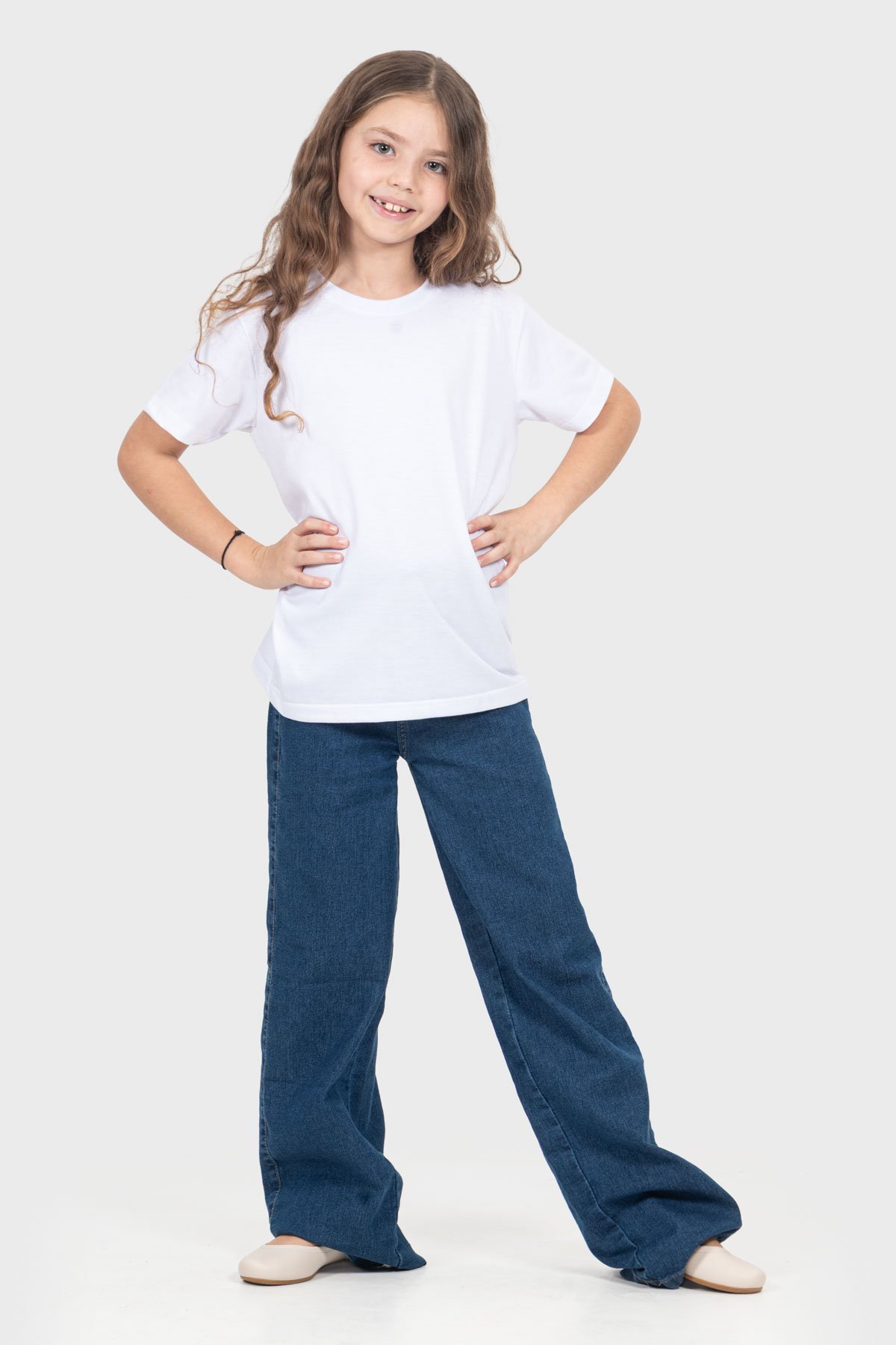 Camiseta Infantil Básica | Branca Brand Liso - Imagem 4