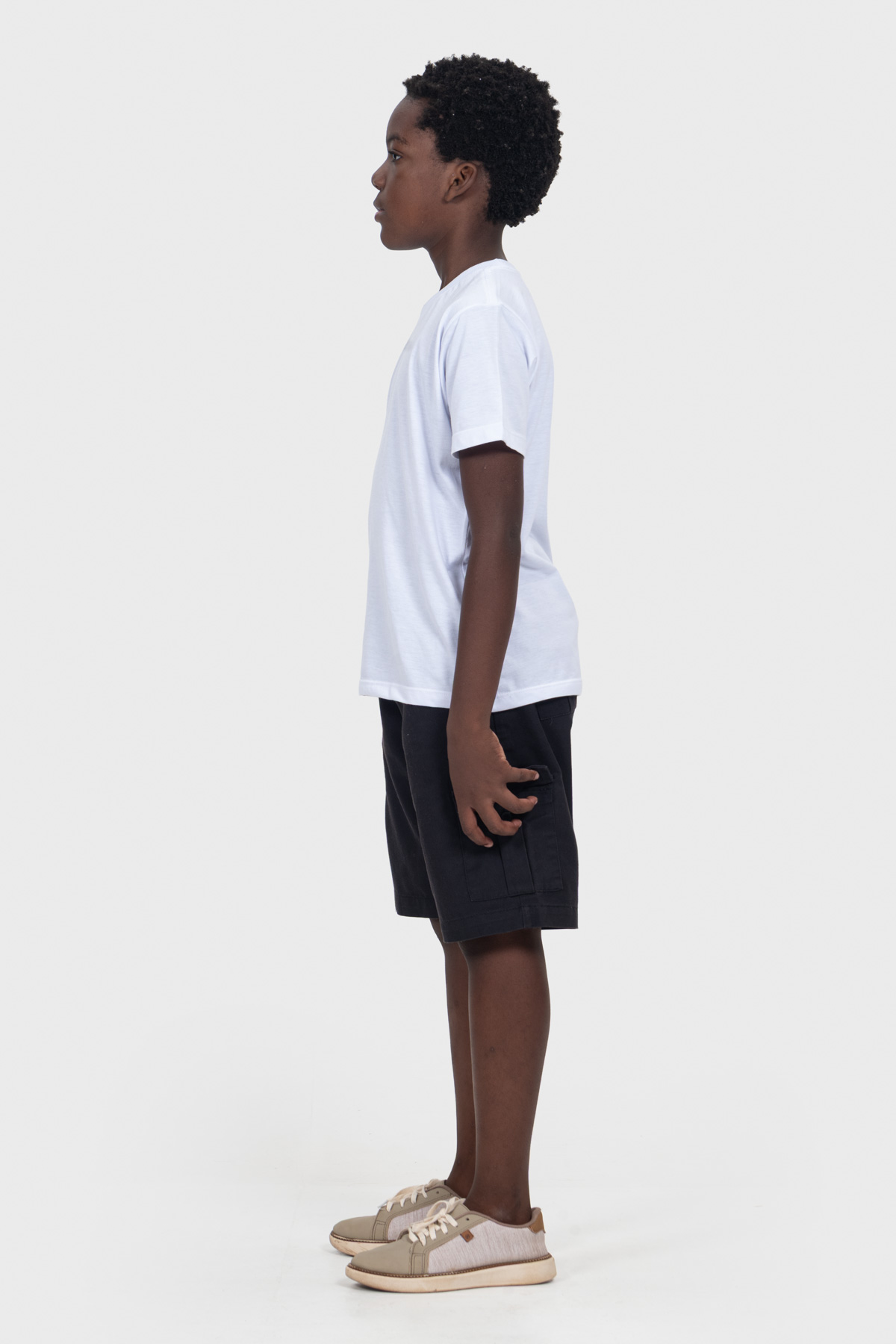 Camiseta Infantil Básica | Branca Brand Liso - Imagem 7