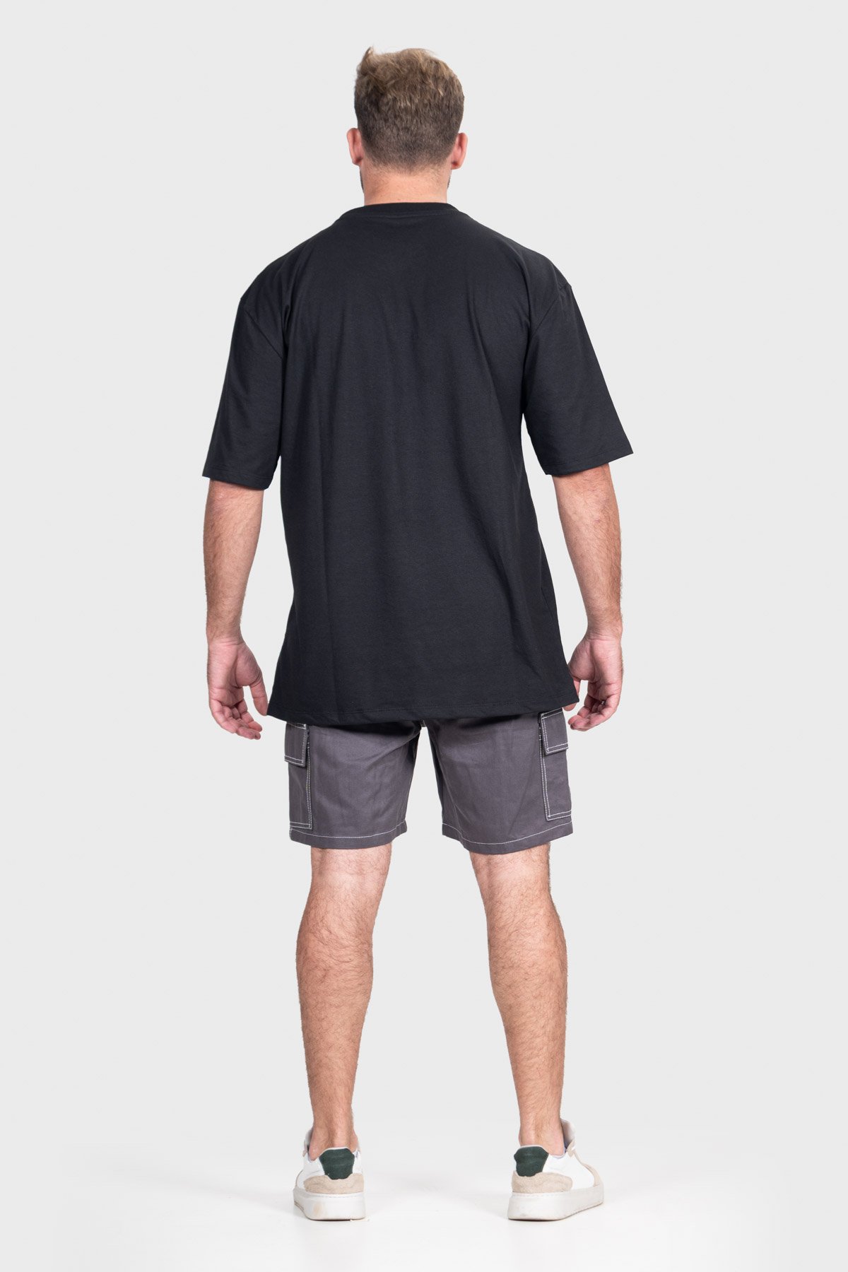 Camiseta Streetwear Urban Básica | Preta Brand Liso - Imagem 8