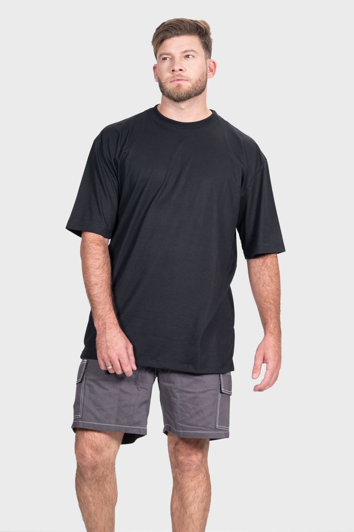 Camiseta Streetwear Urban Básica | Preta Brand Liso - Imagem 10