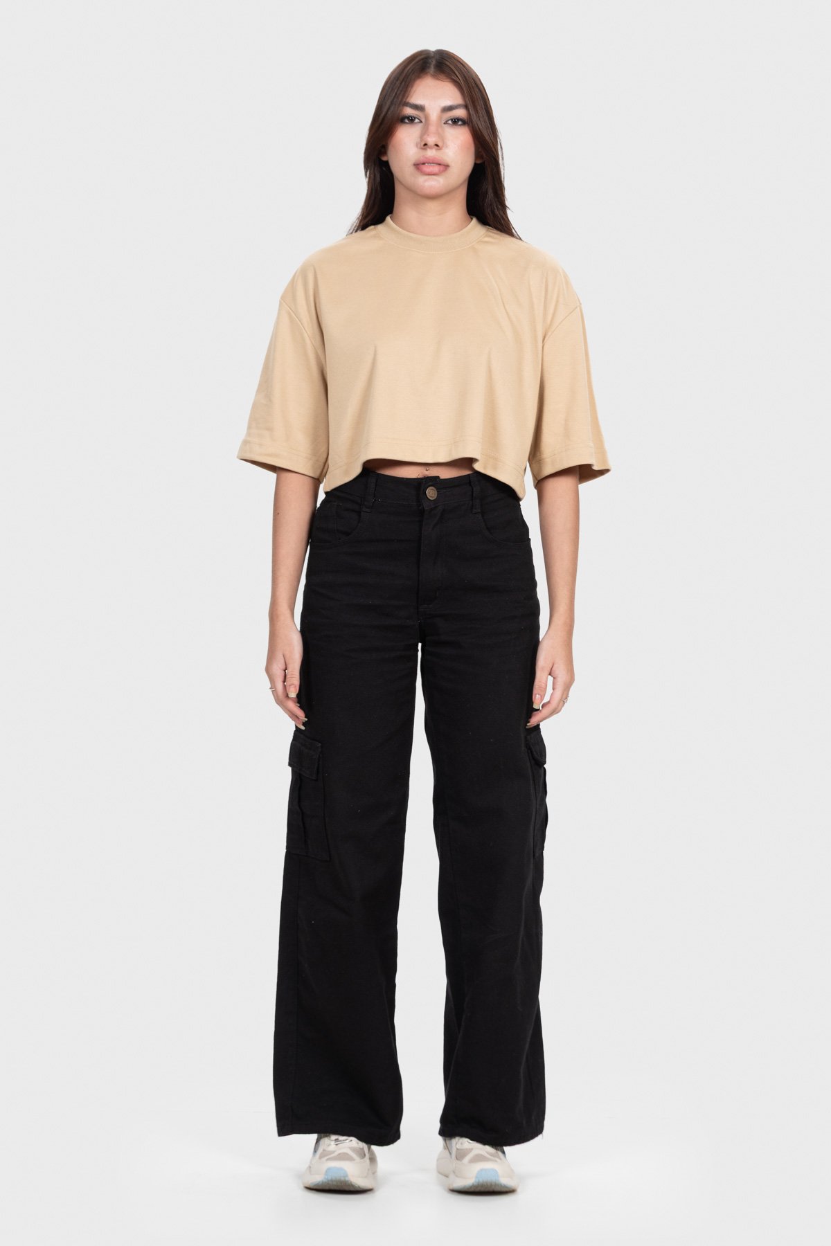 Cropped Over Everyday Básico | Areia Brand Liso