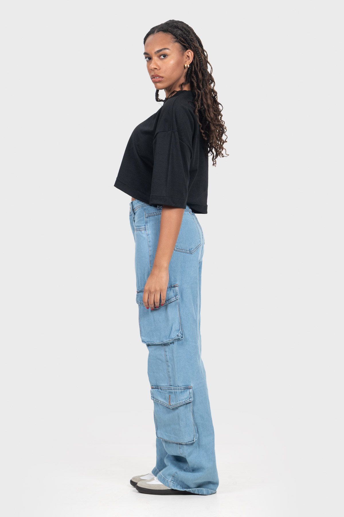 Cropped Over Everyday Básico | Preto Brand Liso - Imagem 7