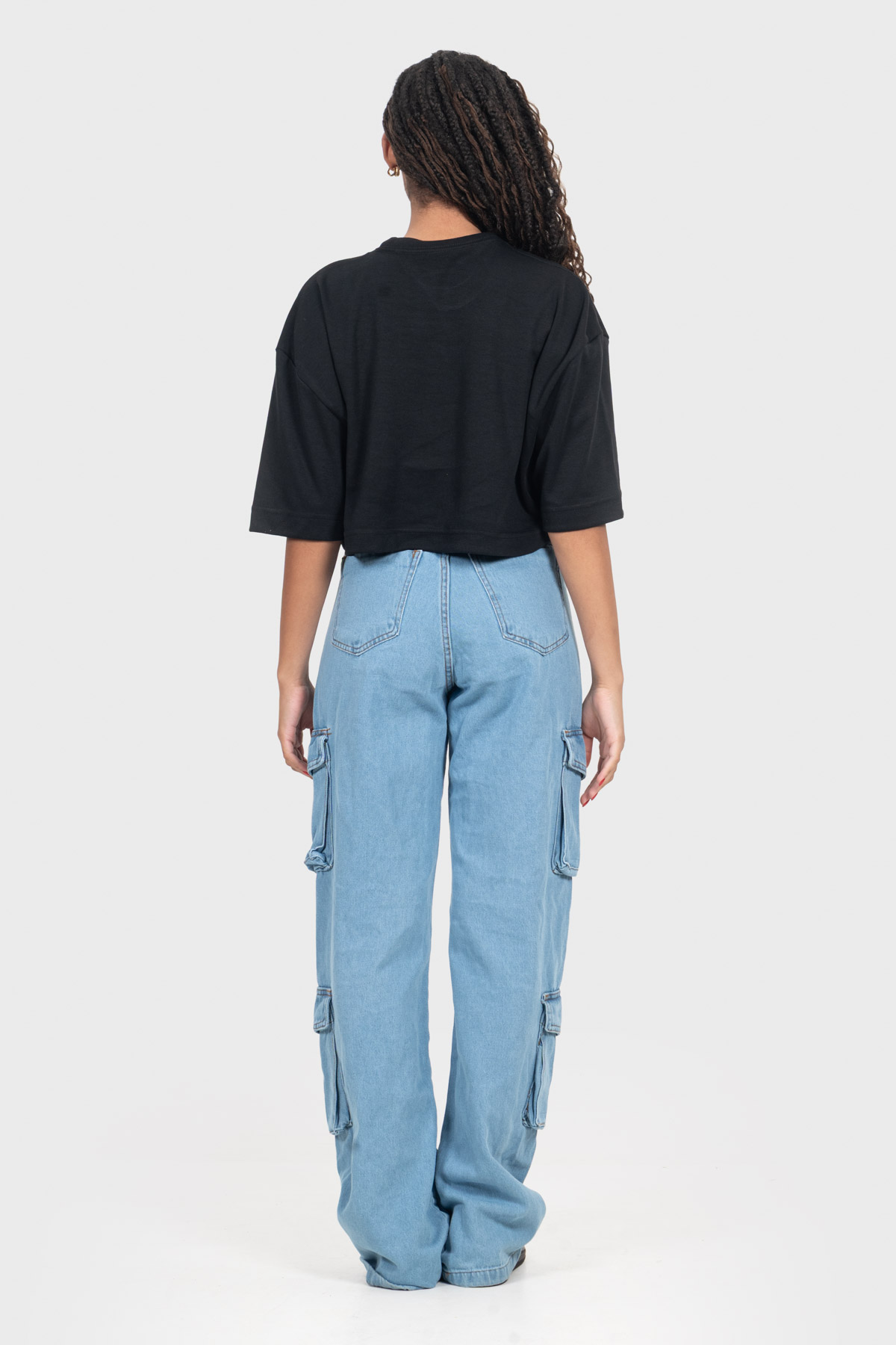 Cropped Over Everyday Básico | Preto Brand Liso - Imagem 8