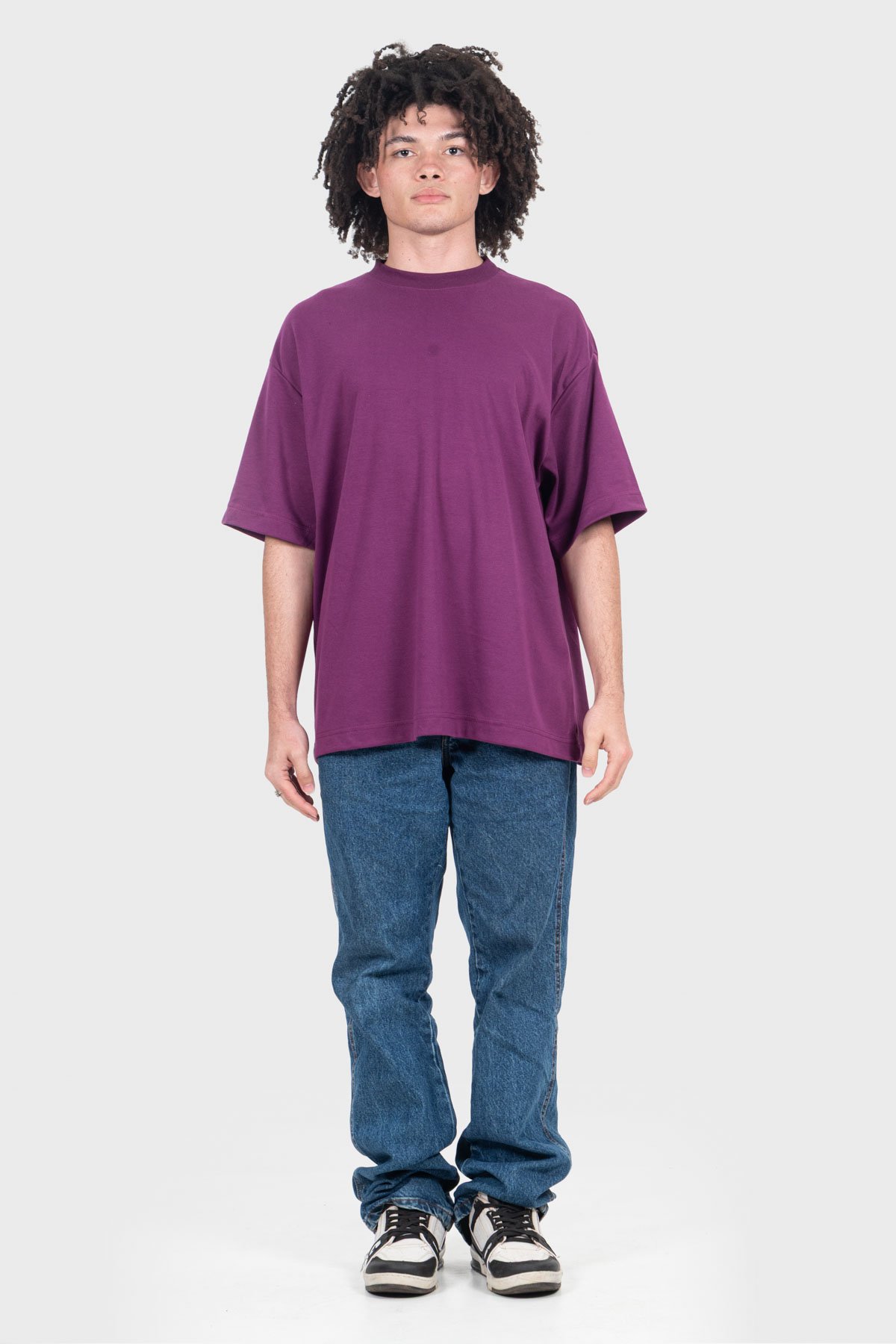 Camiseta Oversized Everyday Básica | Roxa Brand Liso